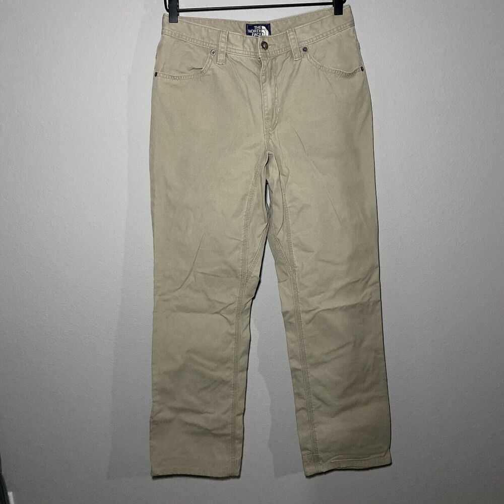 The North Face Mens Pants Beige Tan Cotton Flat Front Tan Size 30 Regular [A8ZS]